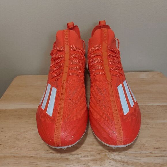 Adidas Adizero Primeknit Football Cleats Orange White GV9628 Men's Size 13 - Picture 2 of 7